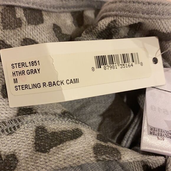 Sterling Racerback Lounge Camisole, Heather Gray - Picture 8 of 8